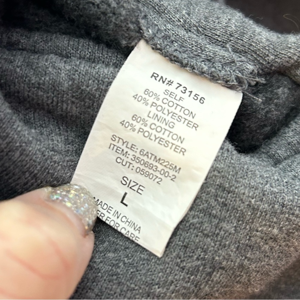 Athleta Belvedere Quilted Zipper Detail Cotton Moto Jacket L - Picture 5 of 6
